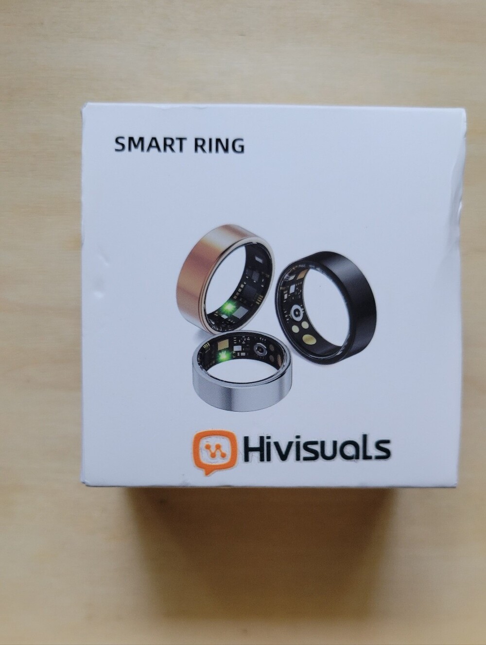NIB Size 10 HiVisuals Black Smart Ring